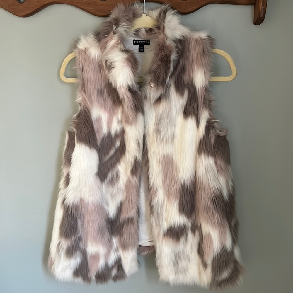 Express Faux Fur Vest XS/S